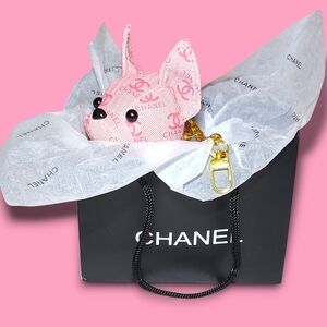 Pink Dog Keychain